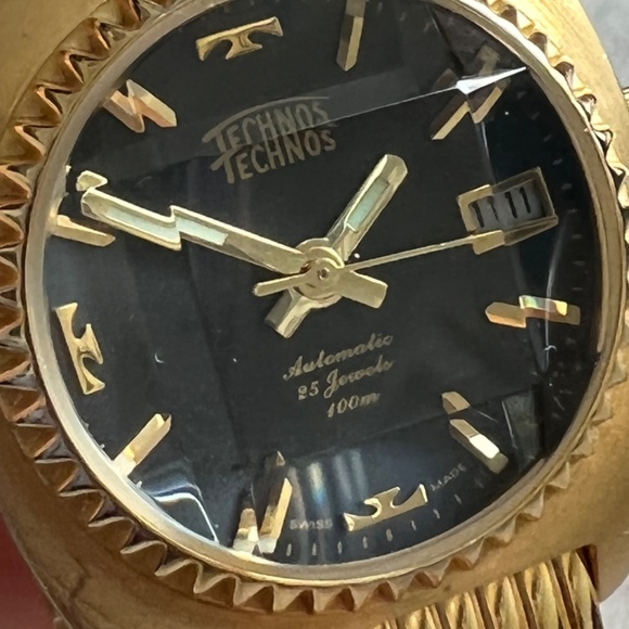 ?VTG Technos  Women’s Automatic Self-Winding Watch Gold  Tone main image 5
